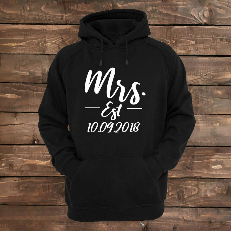 Matching Couple Hoodies - Mr. & Mrs. Custom Embroidered Custom Couple Hoodies