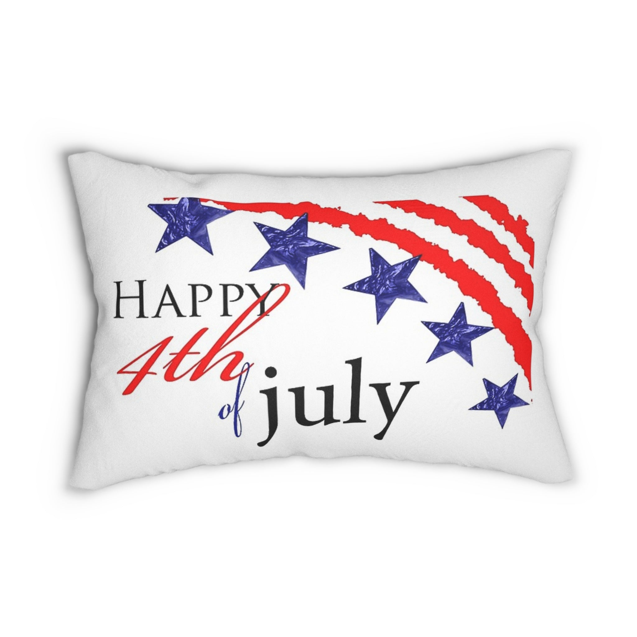 USA-themed decorative pillow for Independence Day celebration.