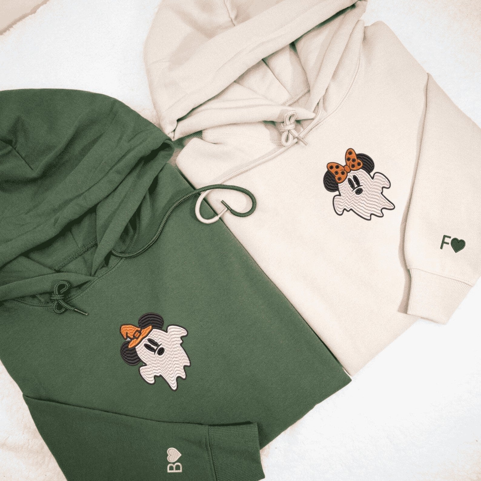 Matching Couple Hoodies featuring cute Milk and Mocha bears for couples matching hoodies.
