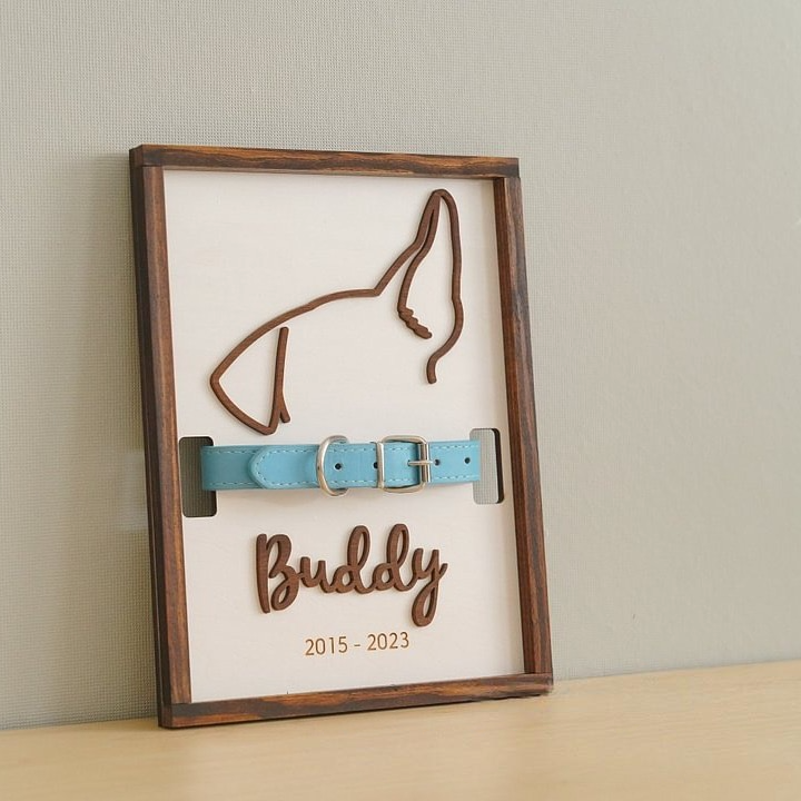 Personalized Pet Keepsake Frame for Pet Memorial