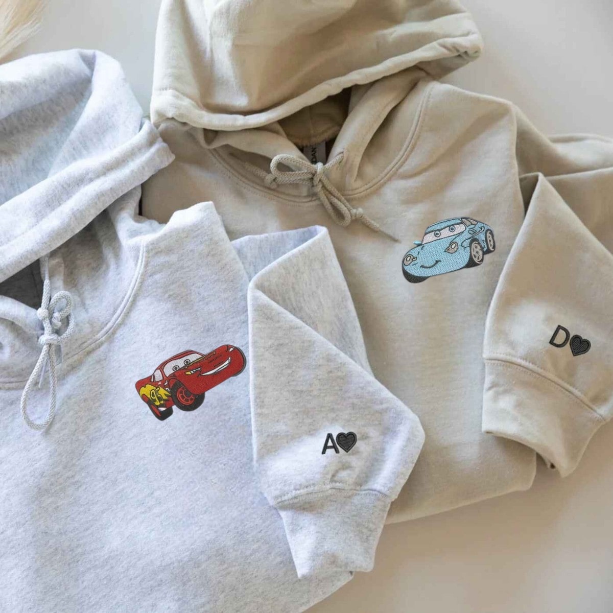 Matching Cars Sally hoodies for couples or close friends.