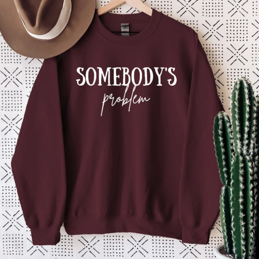 Matching Couple Hoodies - "Somebody's Problem" Custom Embroidered custom couples hoodies