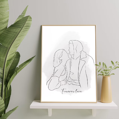 Custom art print from your favorite photo, perfect graduation gift and anniversary gift.  