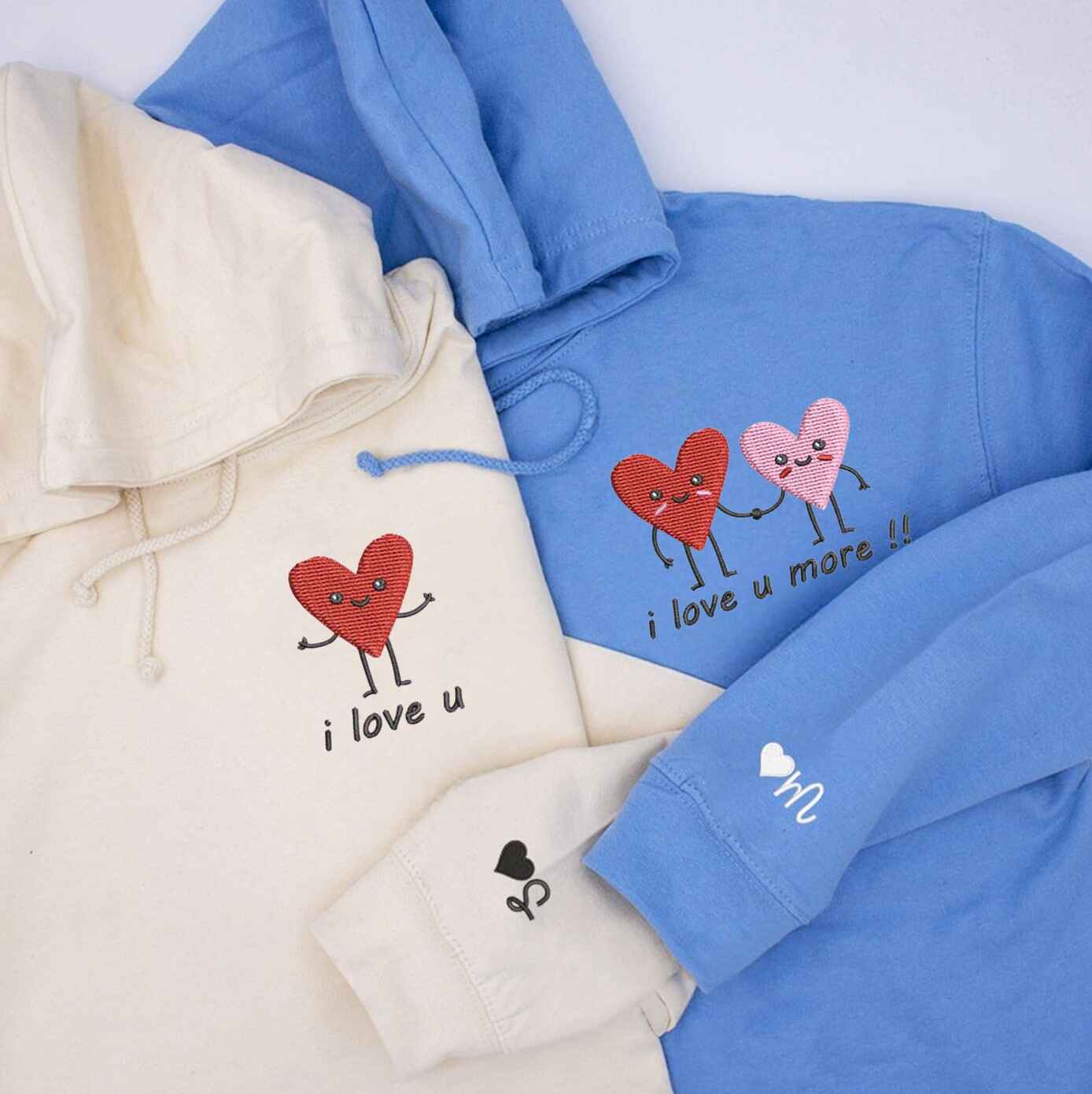 Cute couple hoodies with affectionate quotes for lovers
