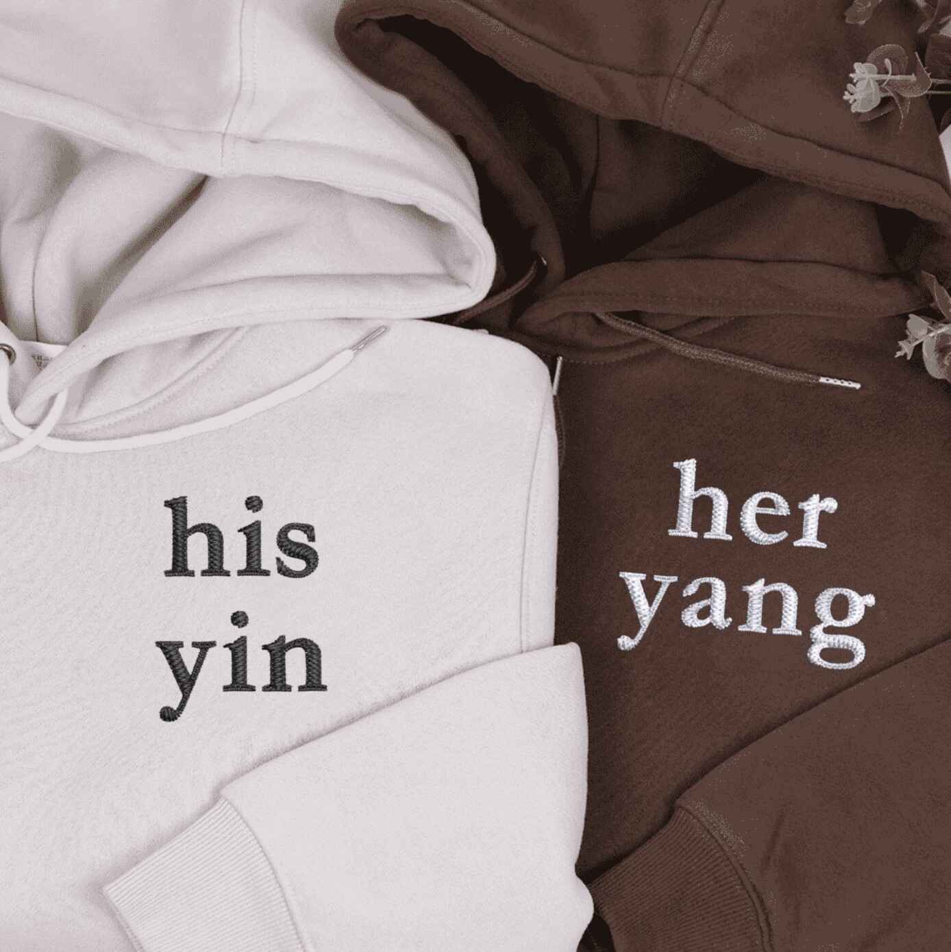 Yin and Yang hoodies for couples celebrating balance
