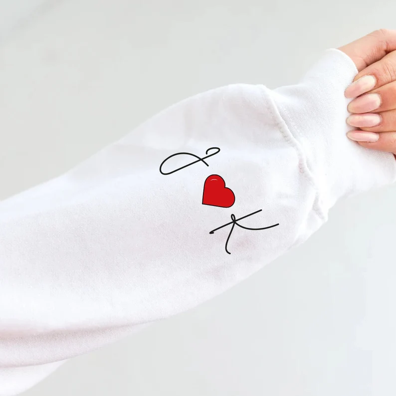 Matching Couple Hoodies - Custom Portrait Embroidered Matching Hoodies For Couples