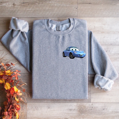 Matching Couple Hoodies - Custom Embroidered Cars Mcqueen And Sally Sweatshirts Unique Gift For Couples