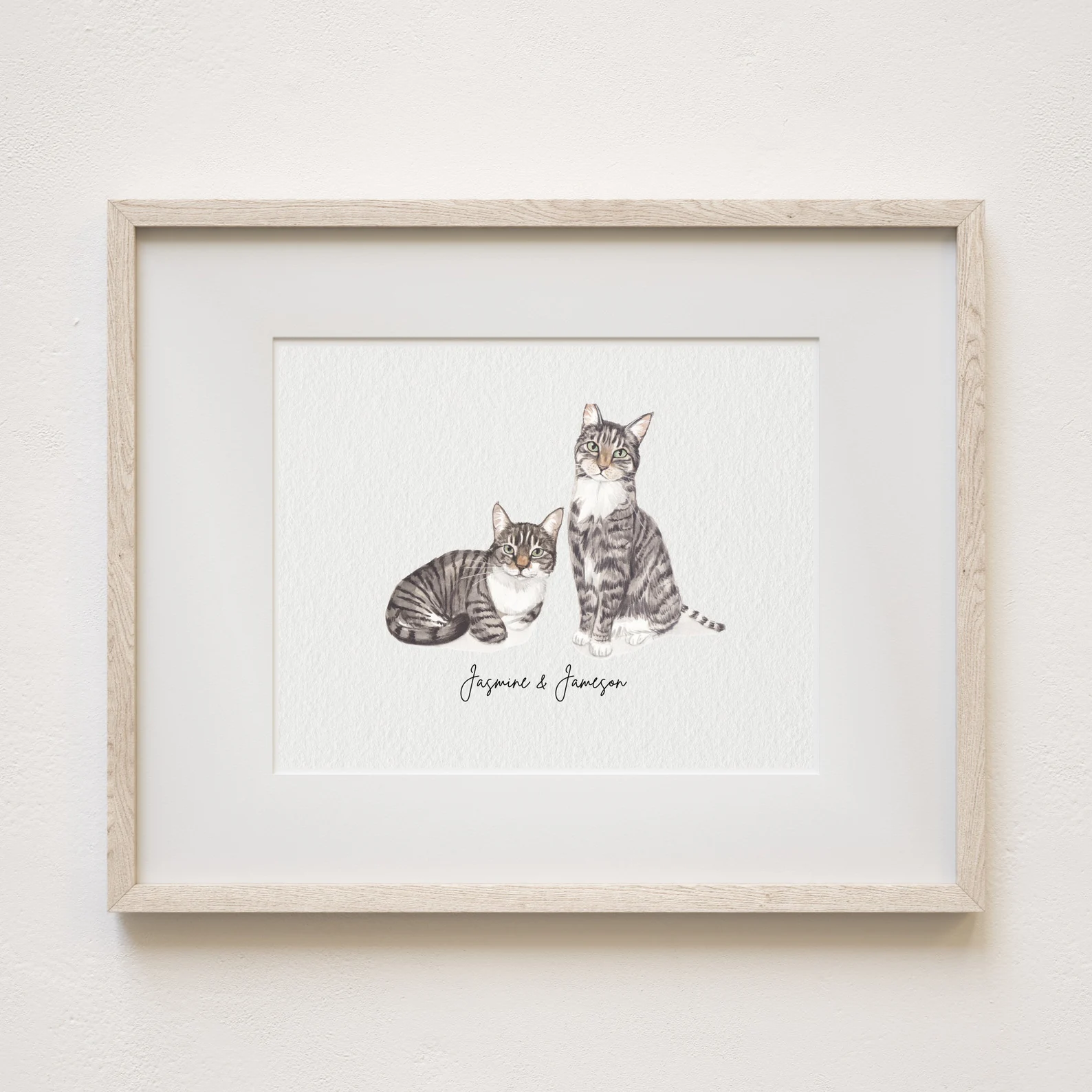 Sophisticated pet wall art featuring hand-drawn dog portraits.