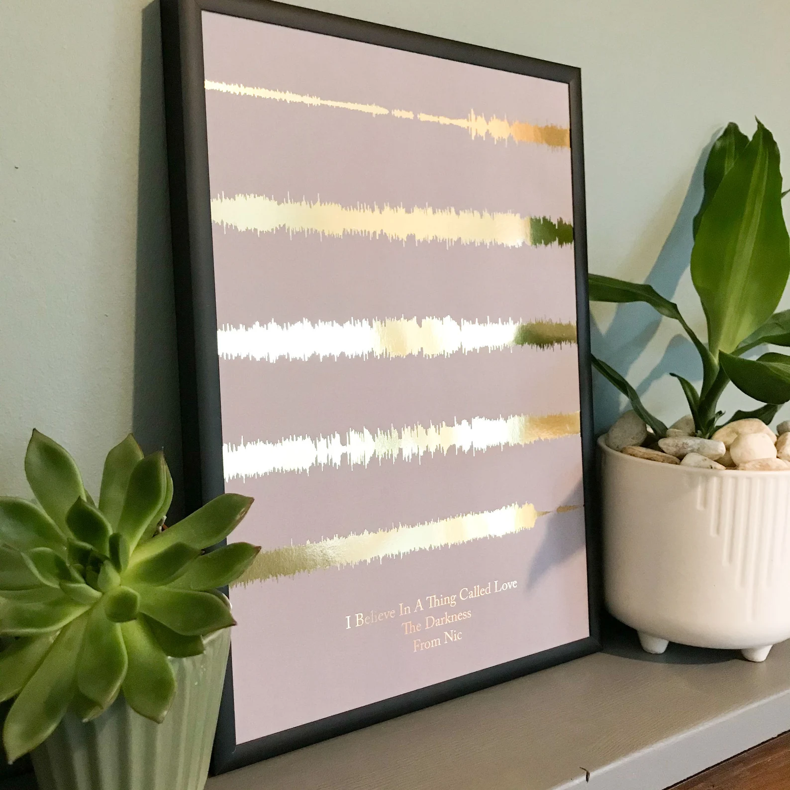 Customizable music sound wave artwork with Spotify code