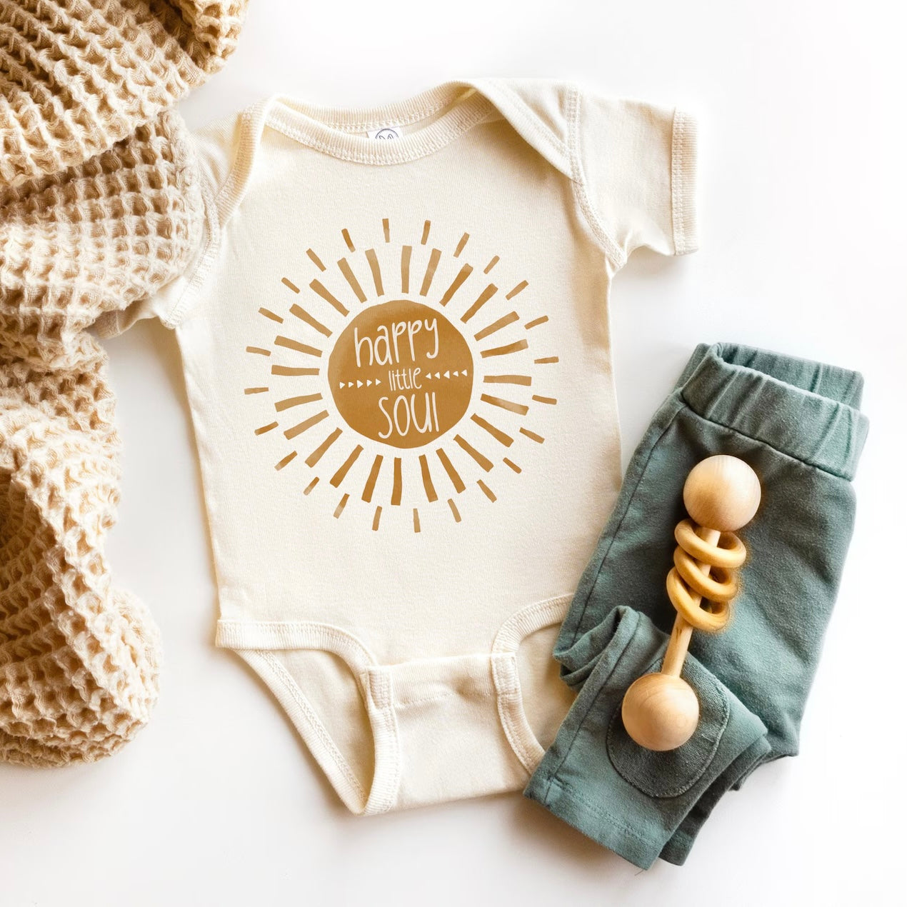 Soft and cozy 'Sunshine Soul' onesie for babies