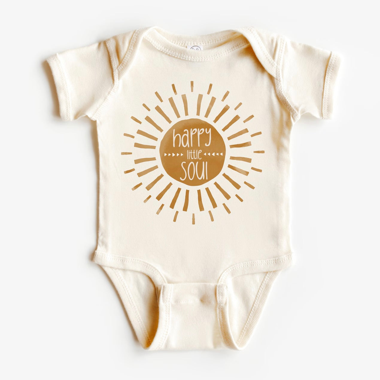 Bright 'Sunshine Soul' baby onesie for baby showers and gifts