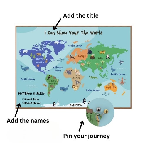 Interactive World Travel Map – Create Your Journey Timeline