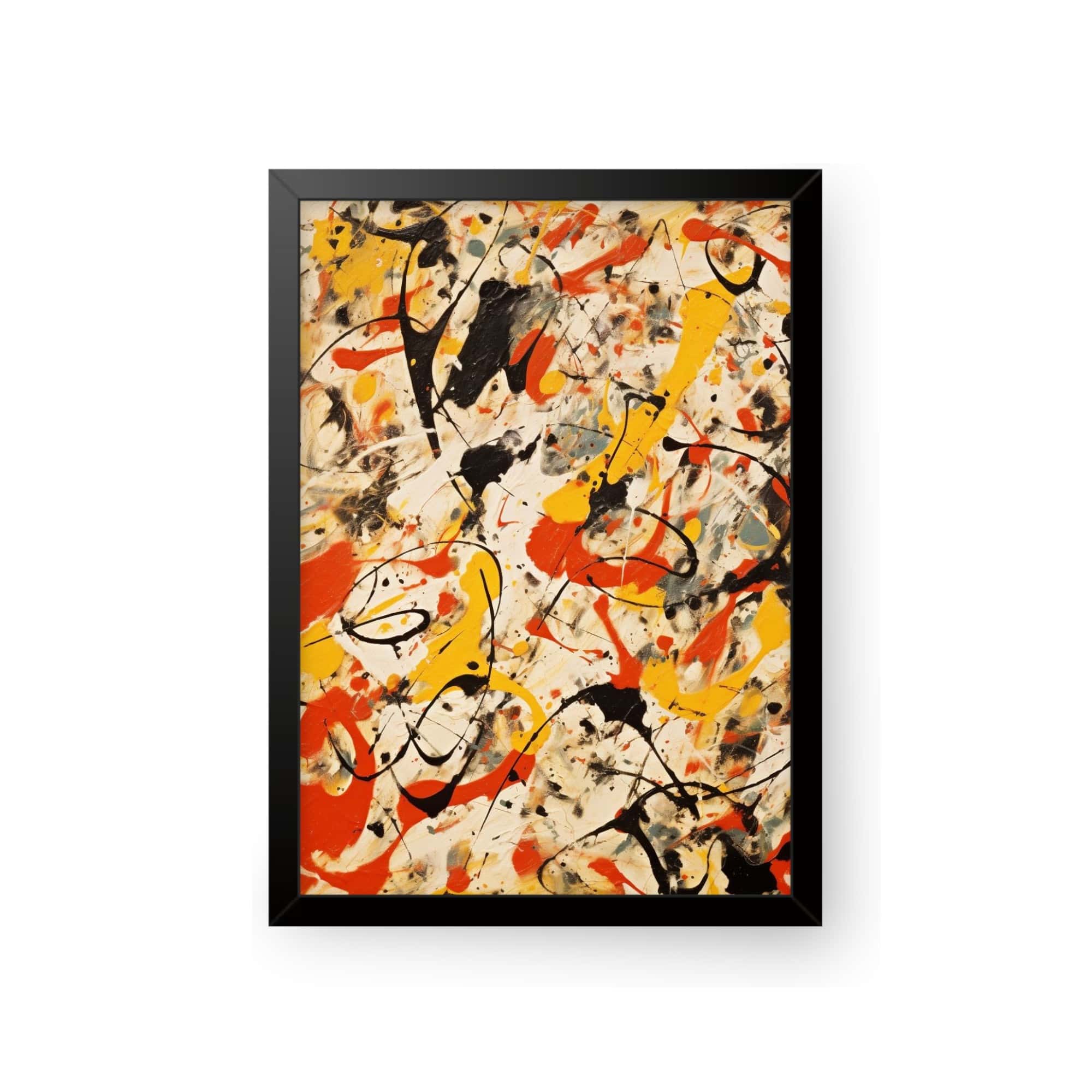 Contemporary abstract art print featuring energetic design and striking colors