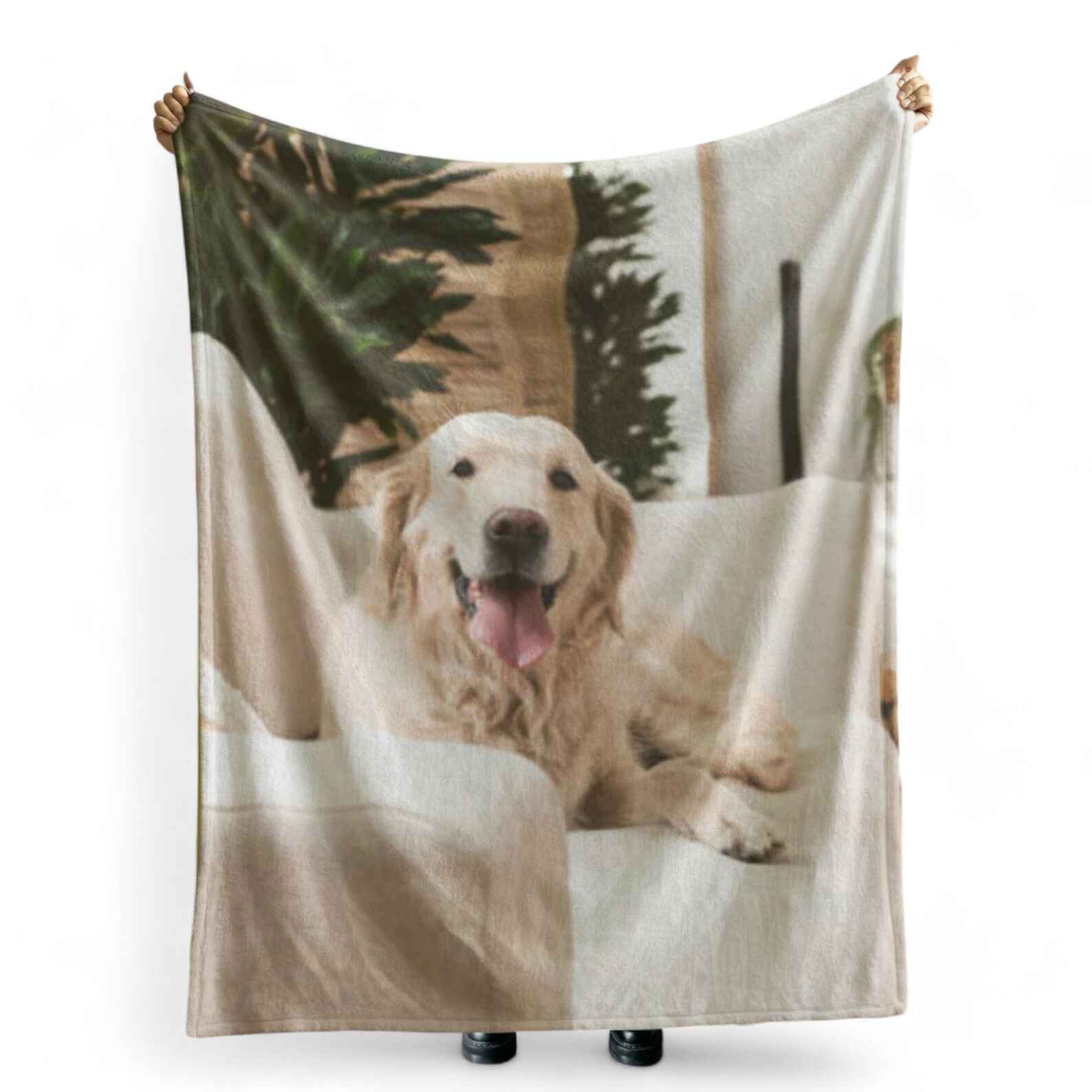 Personalized custom photo blanket for pet lovers
