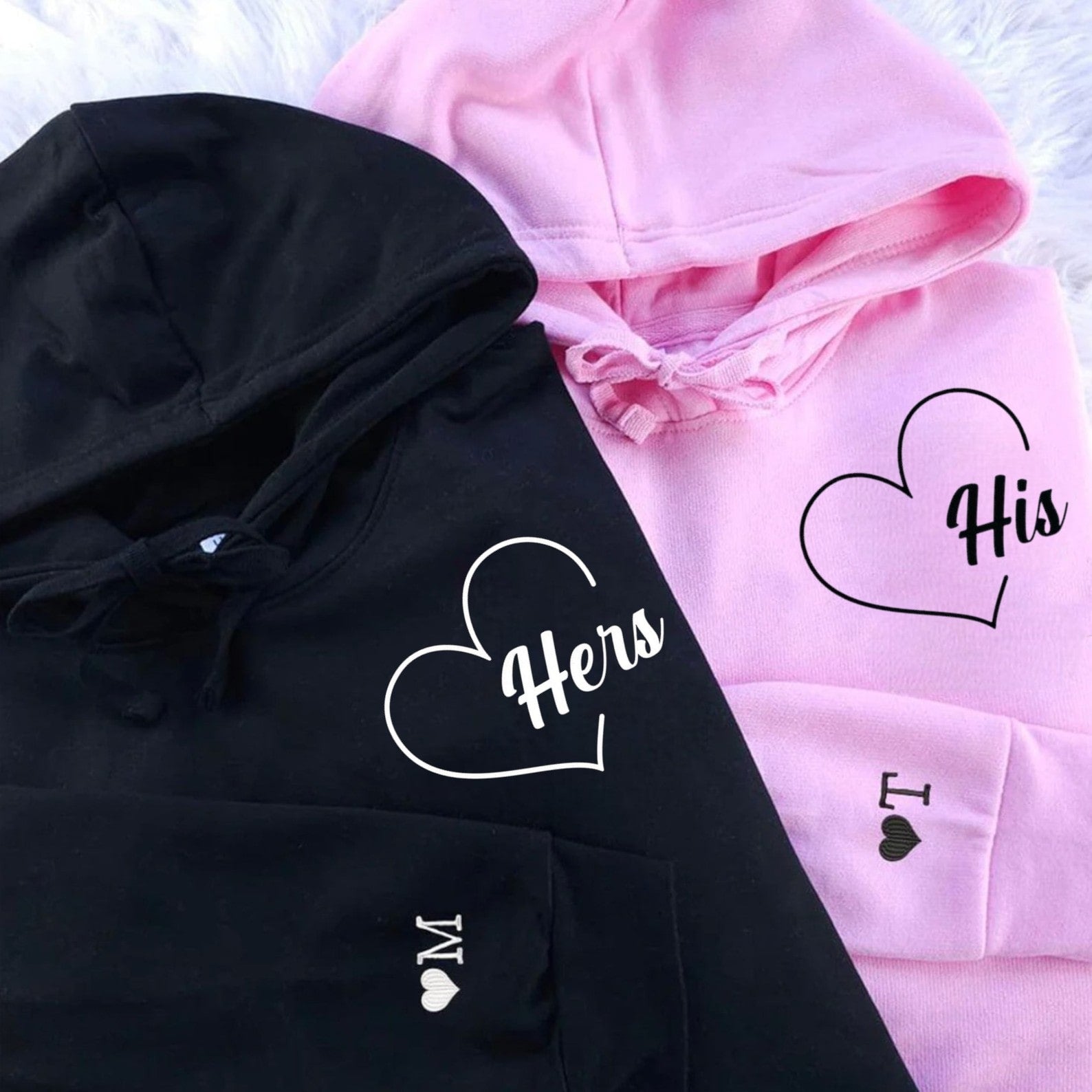 Elegant His and Hers hoodies perfect for couples