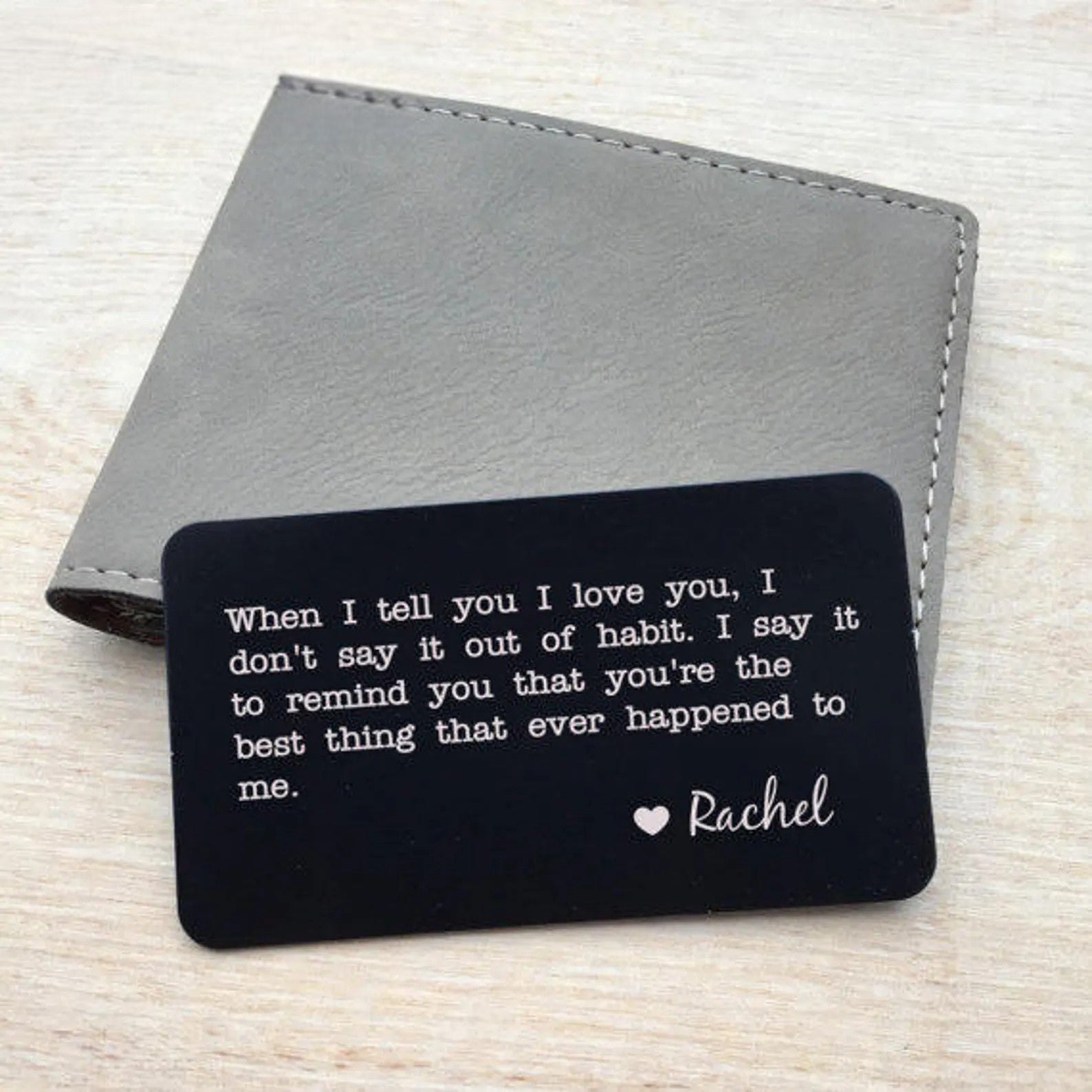 Custom Metal Wallet Card - Perfect Gift for Loved Ones