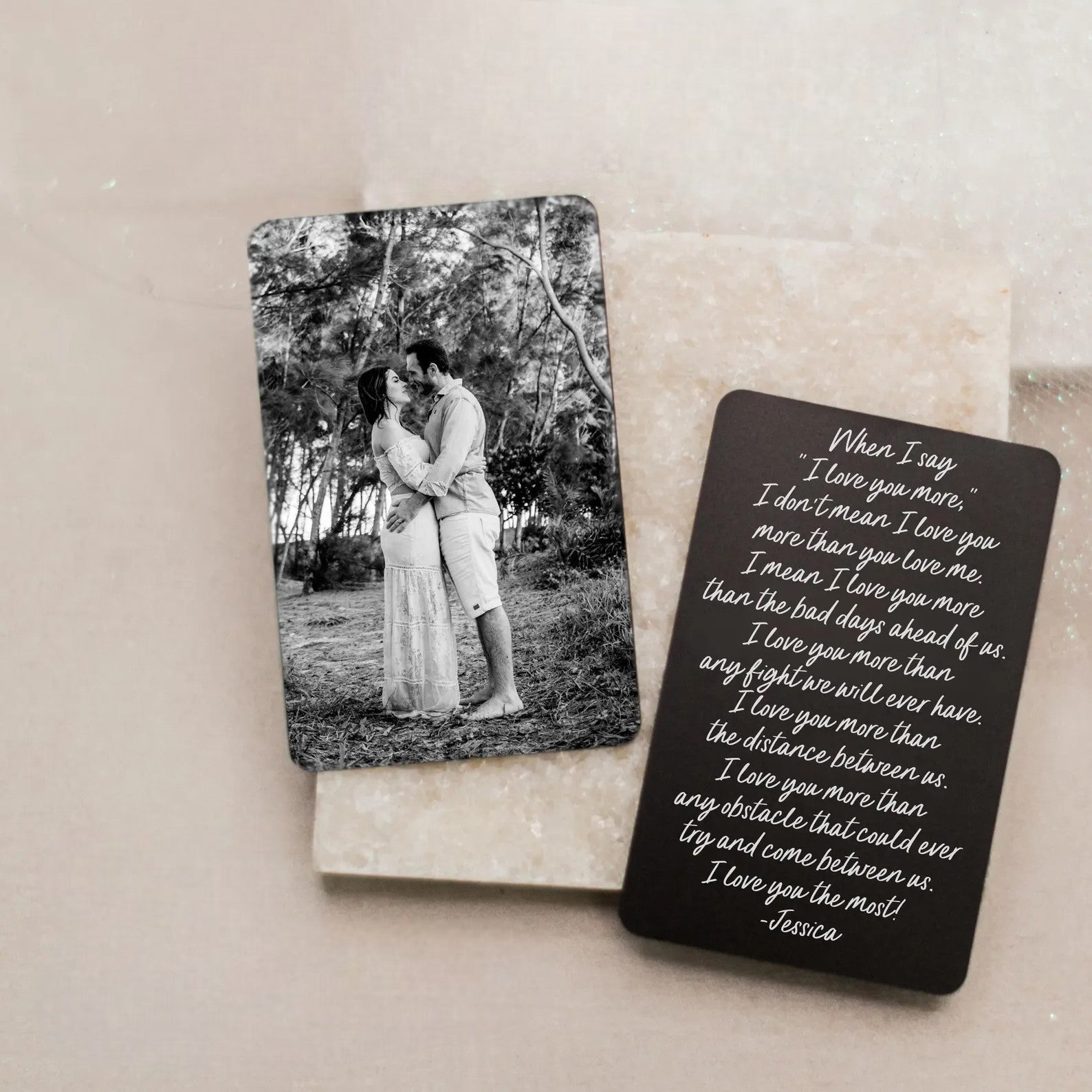 Love and Memory Card Holder Personalized Design