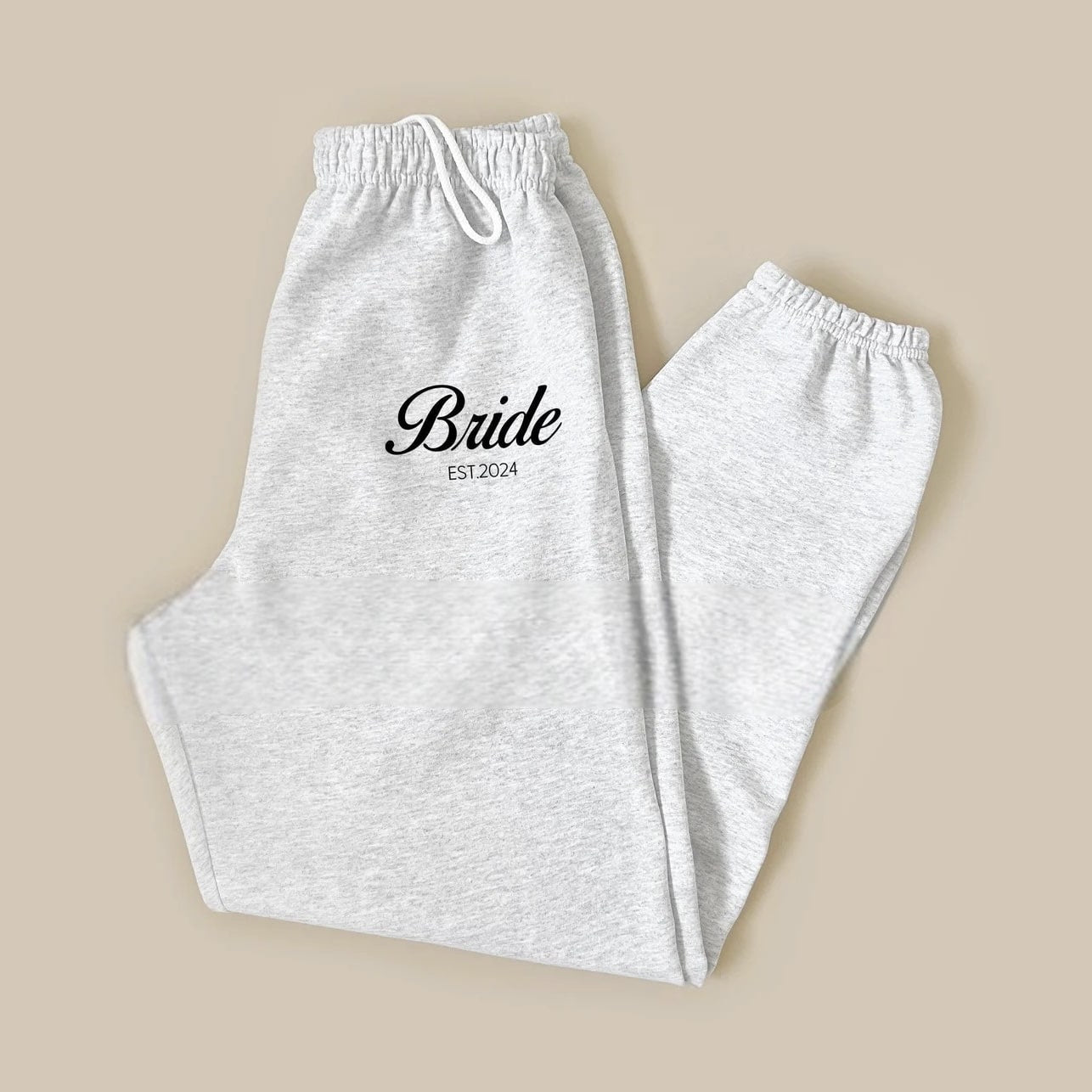 Personalized sweatpants with custom print detail