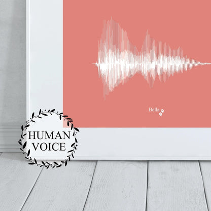 Unique dog bark sound wave wall art for dog lovers and pet owners
