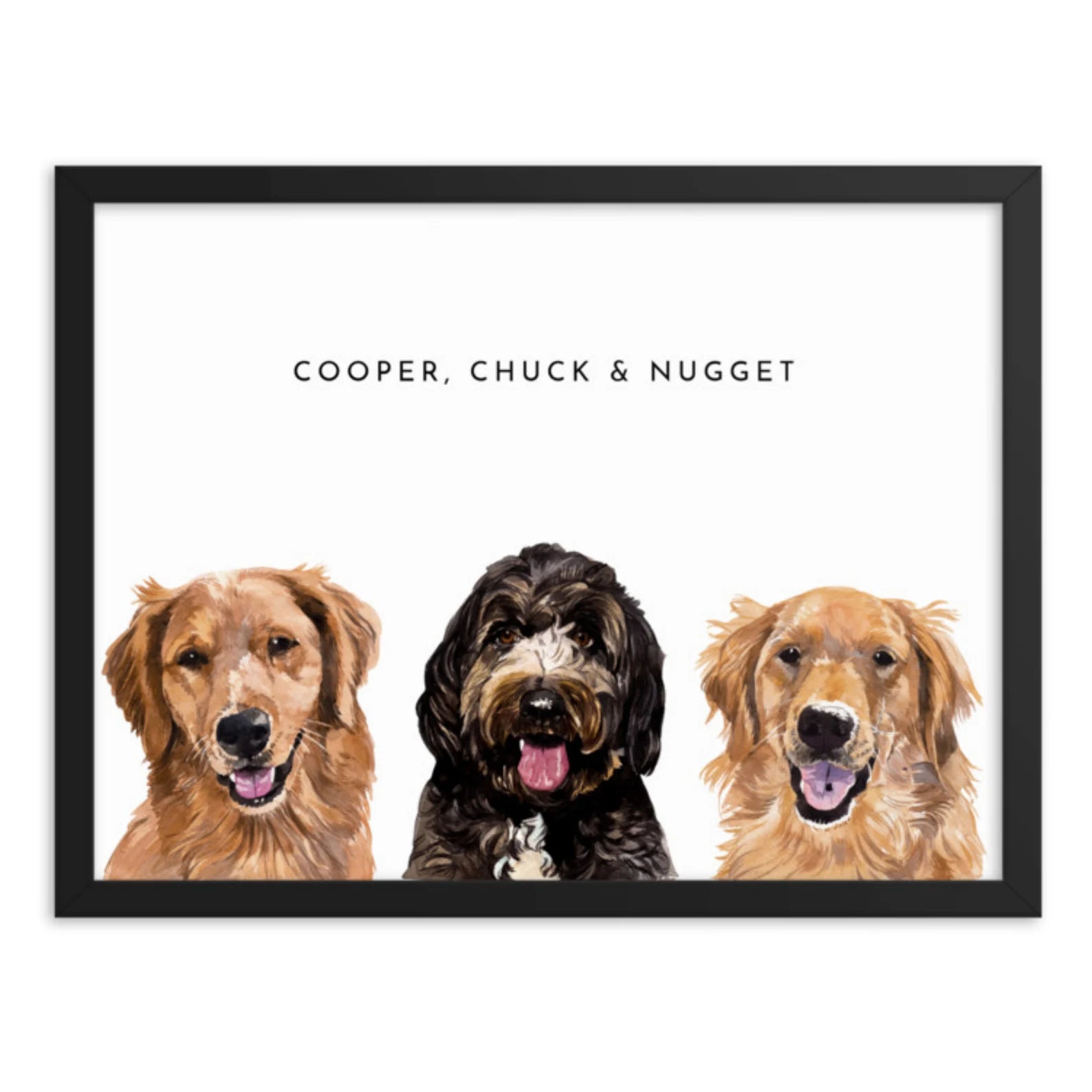 Personalized pet artwork for home decor or thoughtful gifts.