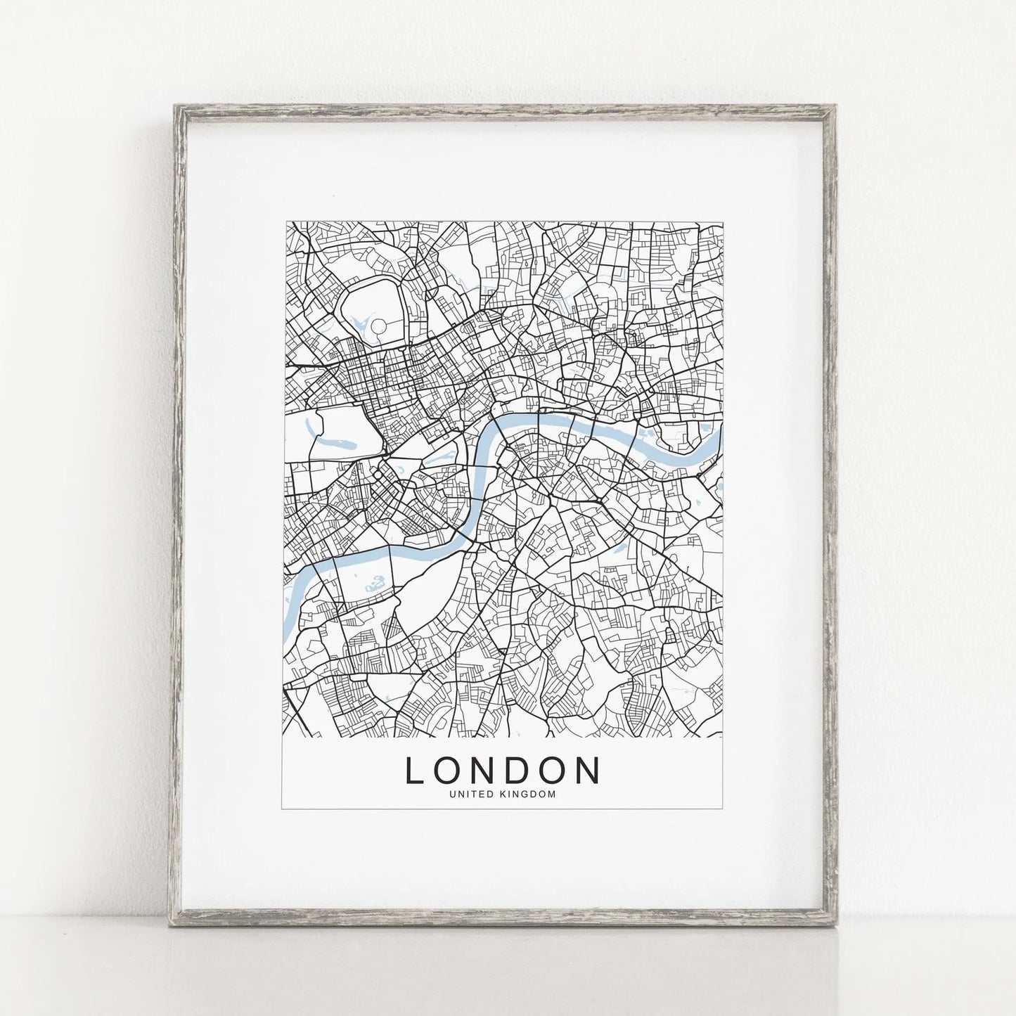 Custom city map print, perfect for modern decor and travel lovers
