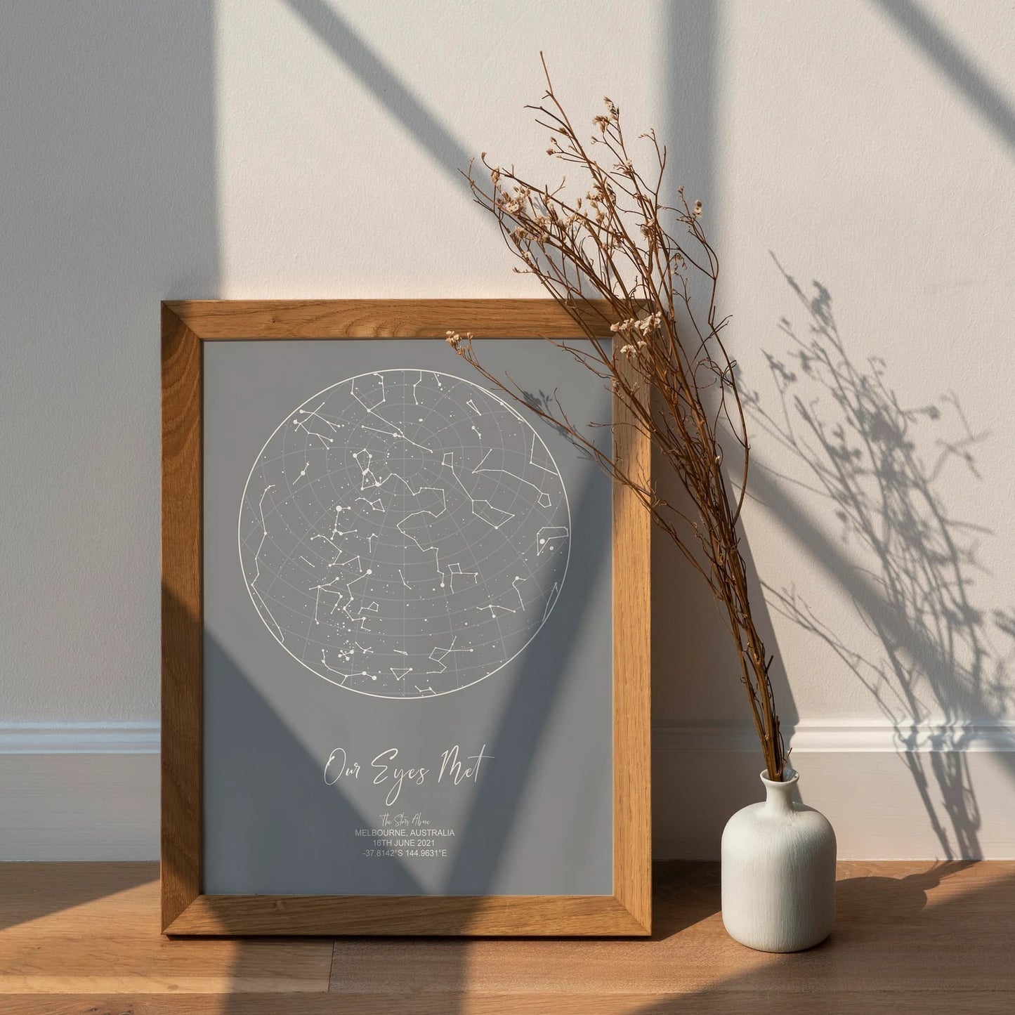 Customizable Star Map Wall Art – Personalized Constellation Print for Special Moments

