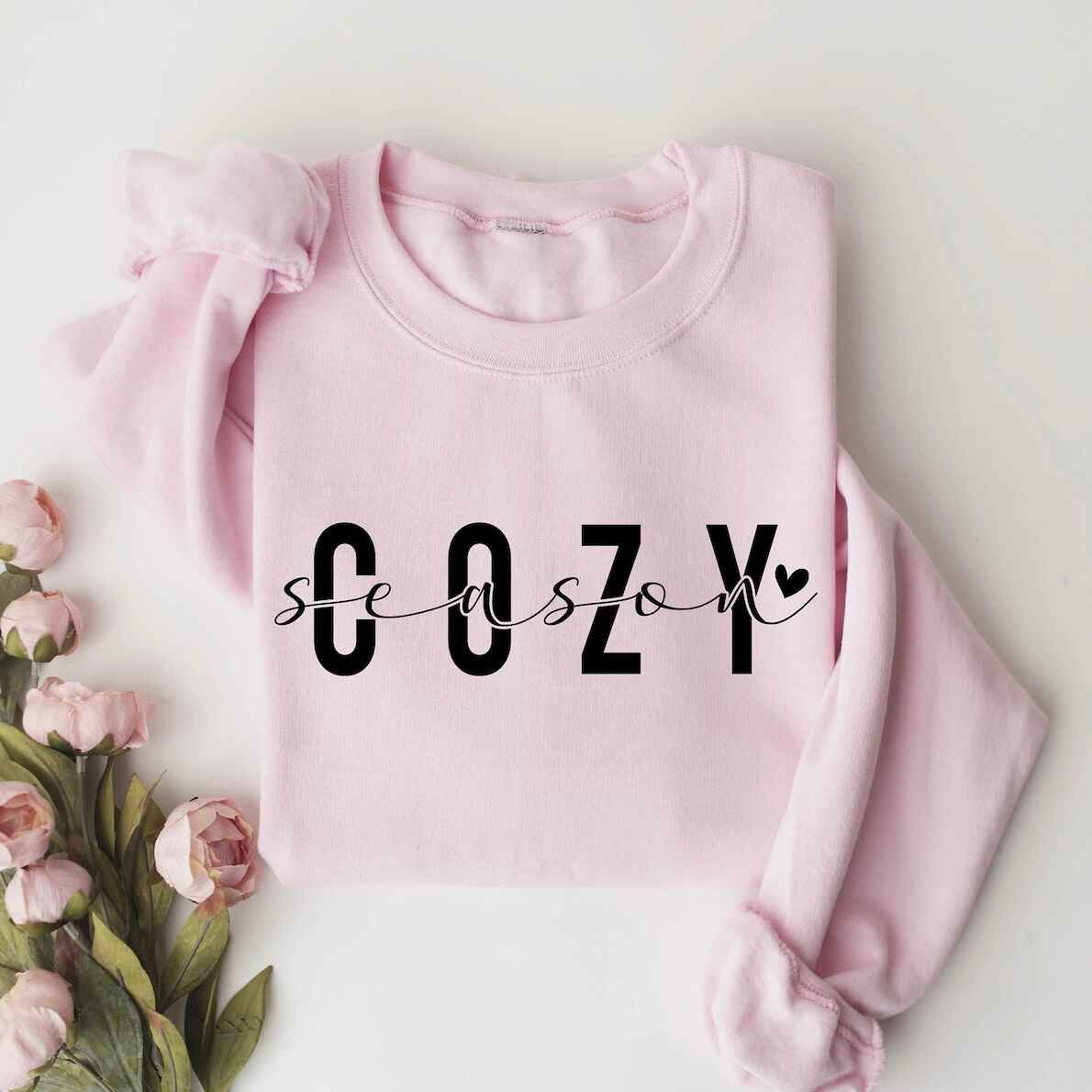 "Cozy Season" Christmas Sweatshirt – Personalized Sweatshirt For Winter Comfort