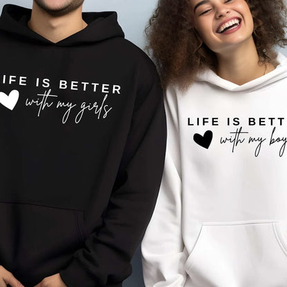 Matching Couple Hoodies that are customizable, offering unique customizable hoodies for couples.