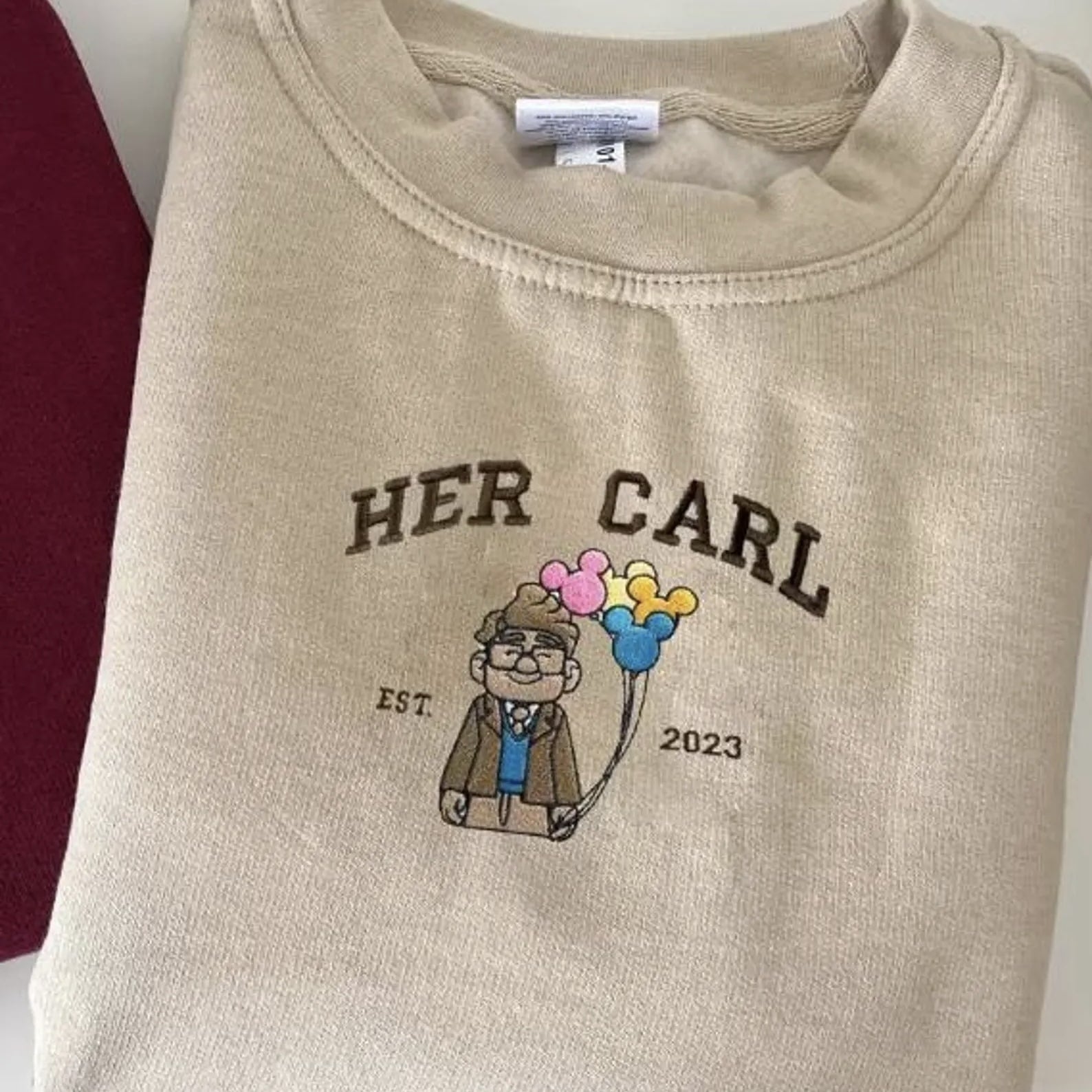 His Ellie and Her Carl hoodies, a perfect anniversary or wedding gift for couples.