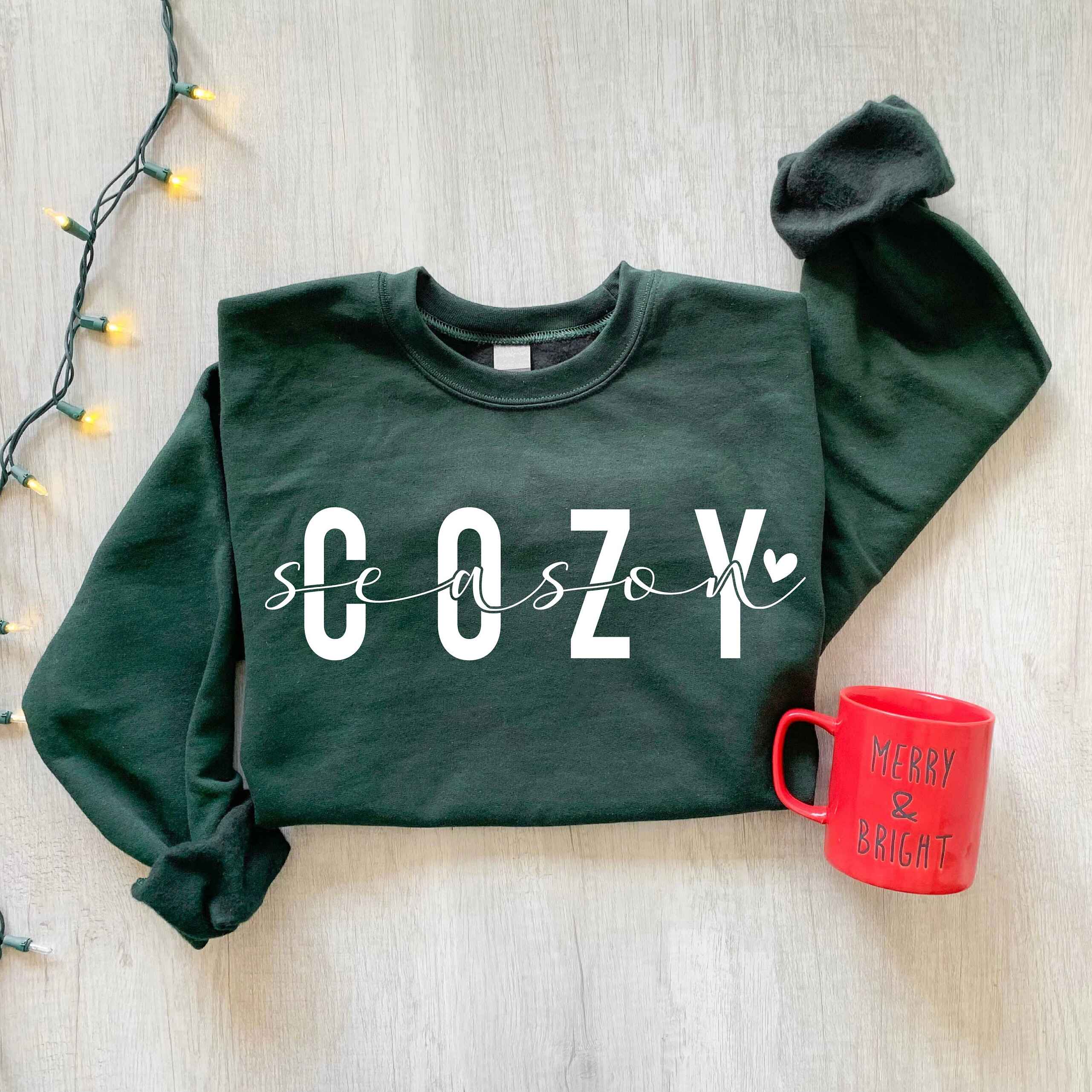 "Cozy Season" Christmas Sweatshirt – Personalized Sweatshirt For Winter Comfort