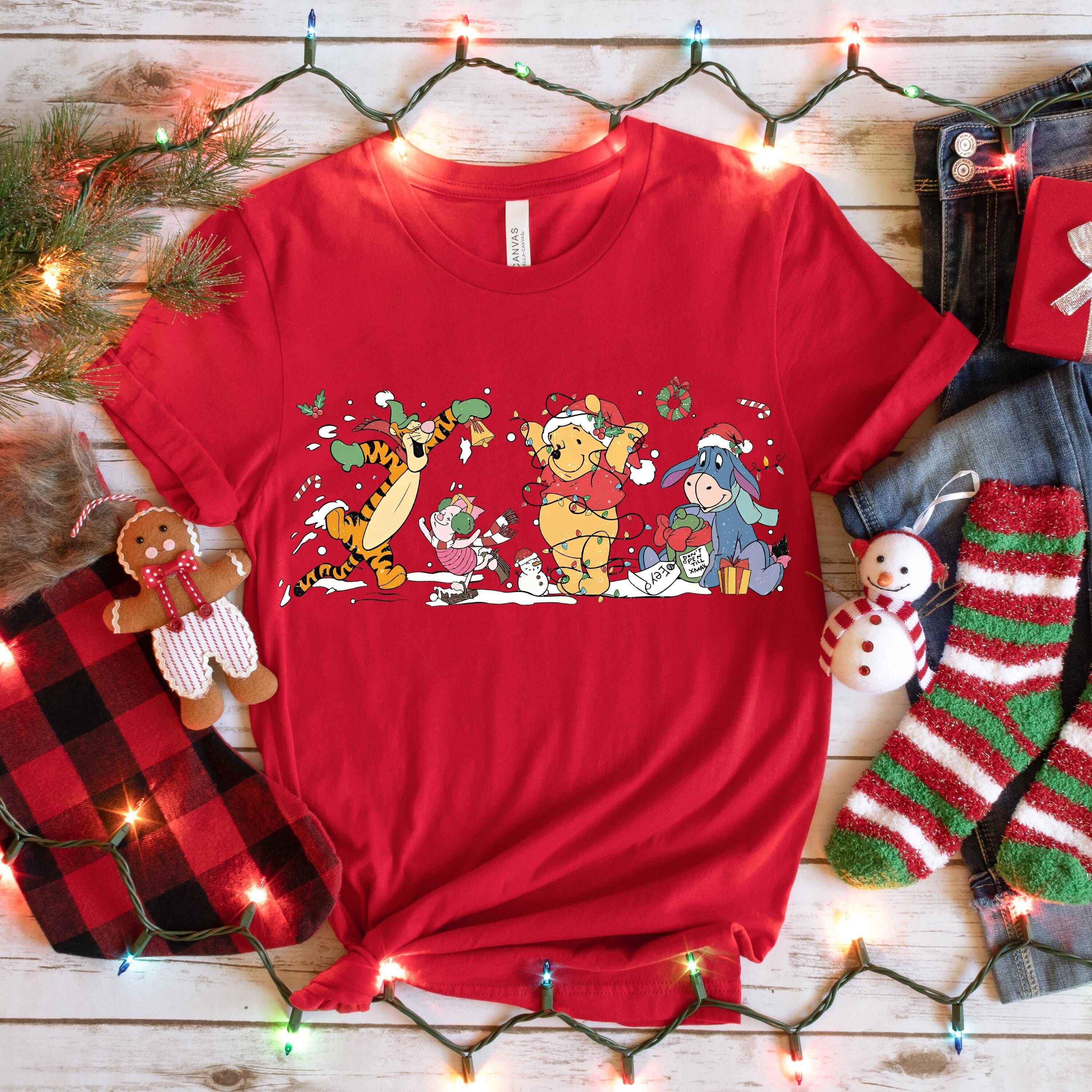 Festive Christmas t-shirt featuring holiday character design
